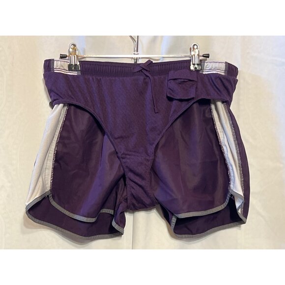 C9 Champion Womens Purple Athletic Running Shorts Size M Polyester Mesh Trim - Picture 9 of 11